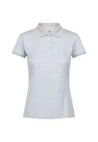Regatta - Koszulka turystyczna polo damska Remex II. Typ kołnierza: polo. Kolor: szary. Materiał: materiał #1