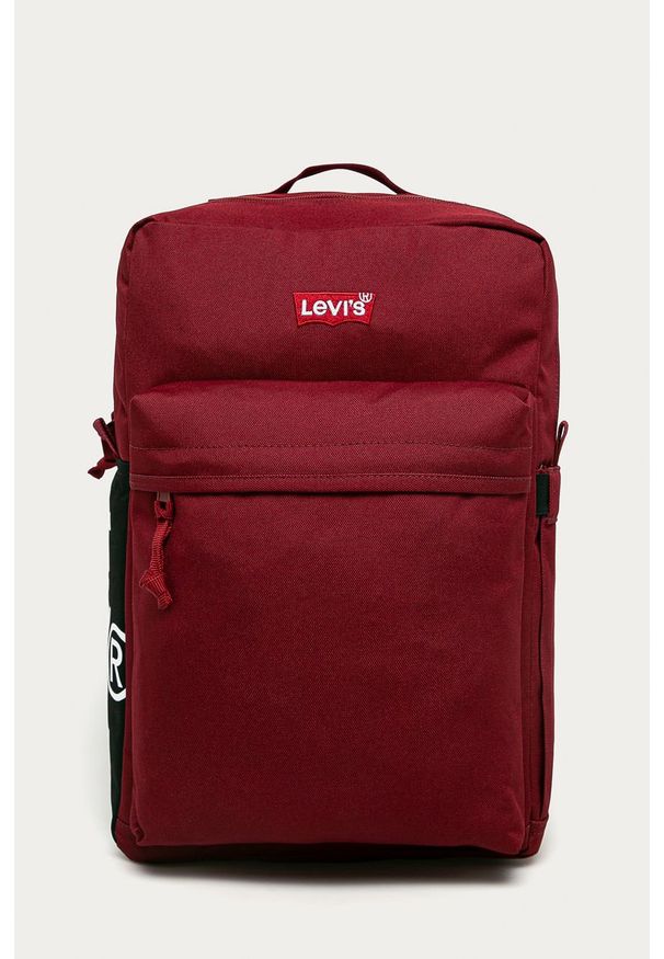 Levi's® - Levi's - Plecak. Kolor: czerwony. Materiał: poliester, materiał. Wzór: gładki. Styl: biznesowy