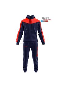 Givova - Warehouse 4 Dres Roma Polarfleece z Kapturem — 4XS. Kolor: wielokolorowy, niebieski, czerwony. Materiał: dresówka. Sport: piłka nożna #1