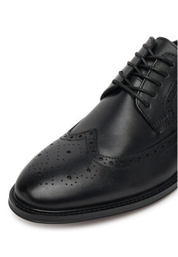 Gino Rossi Półbuty GINO-01 125AM Czarny. Kolor: czarny. Materiał: skóra