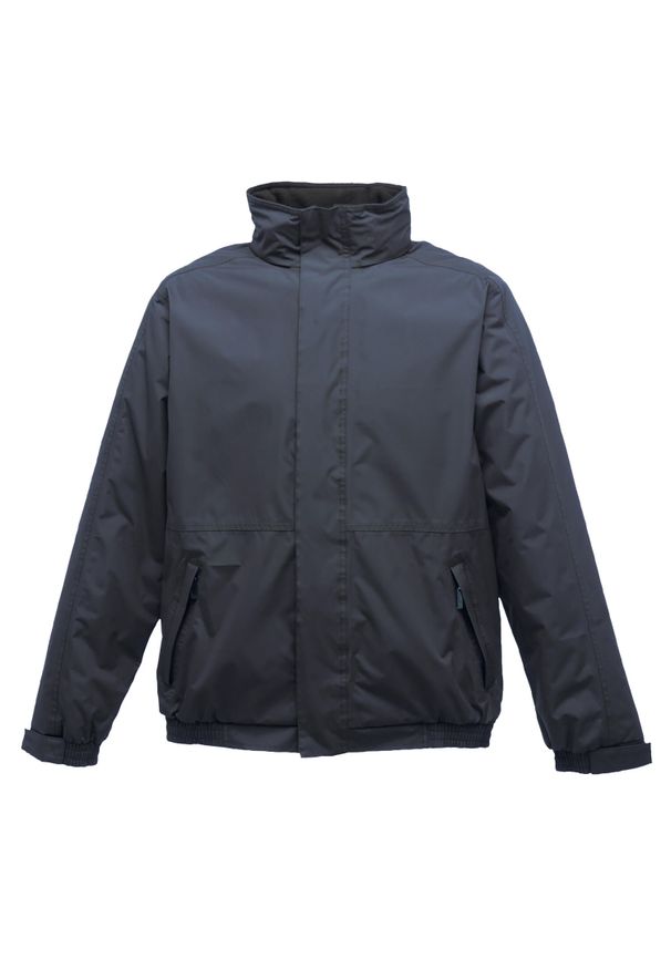 Regatta - Wodoodporna wiatroszczelna kurtka Dover (izolacja termo-ochronna) (Granatowy /. Kolor: niebieski, szary, wielokolorowy. Materiał: poliester, softshell, materiał. Sport: turystyka piesza