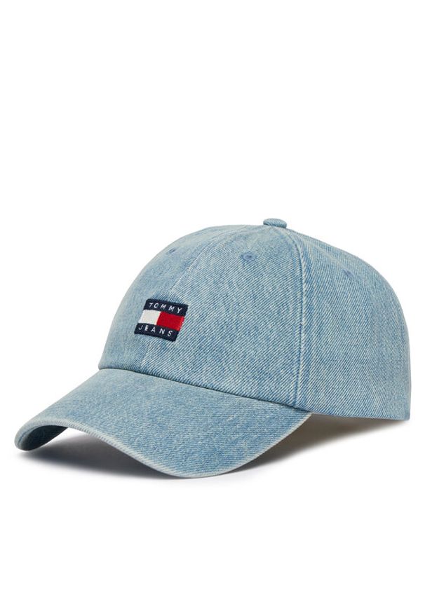 Tommy Jeans Czapka z daszkiem Tjm Heritage Denim Cap AM0AM14204 Niebieski. Kolor: niebieski. Materiał: bawełna