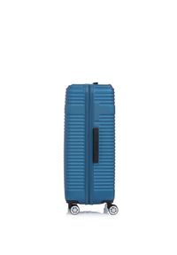 Ochnik - Komplet walizek na kółkach 19'/24'/28'. Kolor: niebieski. Materiał: materiał, poliester, guma, kauczuk #8