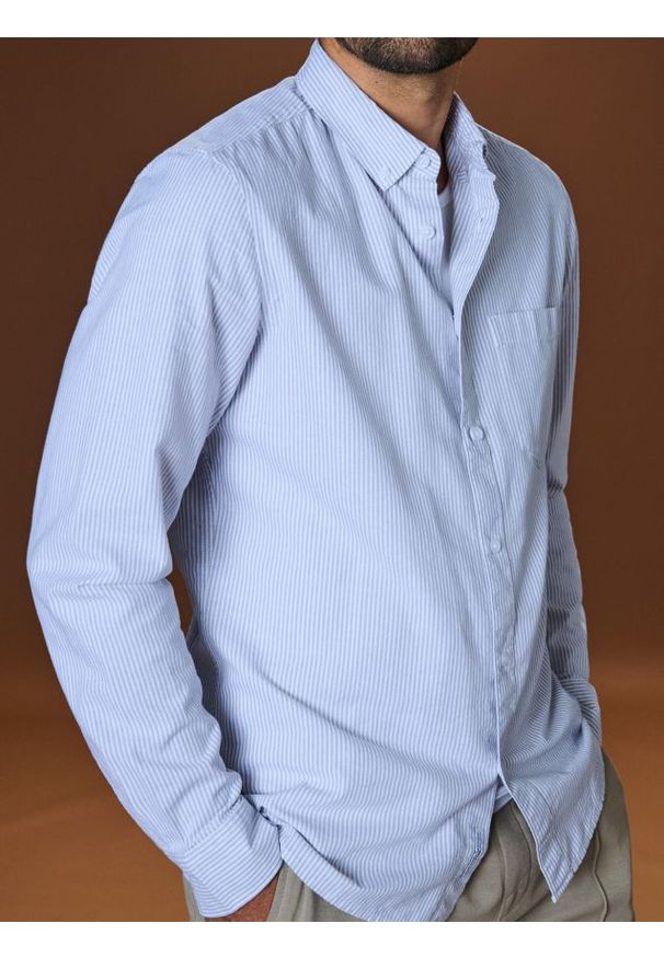 Sinsay - Koszula slim fit - szary. Kolor: szary