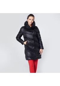 Wittchen - Damska kurtka puchowa z wysokim kołnierzem czarna. Kolor: czarny. Materiał: nylon. Sezon: jesień, zima #6