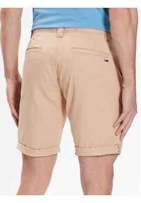 Tommy Jeans Szorty materiałowe Scanton DM0DM13221 Beżowy Regular Fit. Kolor: beżowy. Materiał: bawełna, materiał #3