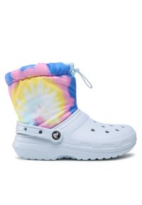 Crocs Śniegowce Classic Lined Neo Puff Tie Dye 207328 Kolorowy. Materiał: materiał. Wzór: kolorowy