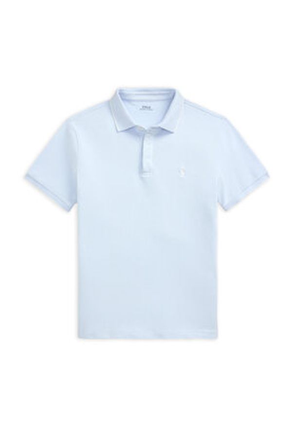 Polo Ralph Lauren Polo 710963494004 Błękitny Custom Slim Fit. Typ kołnierza: polo. Kolor: niebieski. Materiał: bawełna