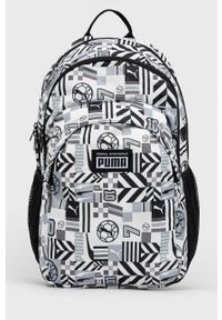 Puma plecak męski kolor biały duży wzorzysty. Kolor: biały. Materiał: materiał #1