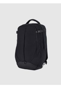 4f - Plecak miejski (18 L) z kieszenią na laptop - czarny. Kolor: czarny. Materiał: materiał, syntetyk, tkanina. Wzór: gładki. Styl: casual, elegancki