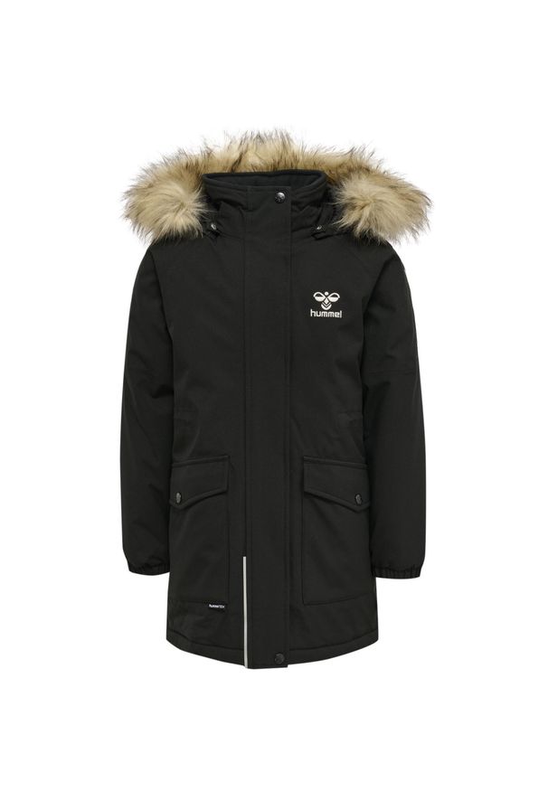 Dziewczęca wodoodporna kurtka z kapturem Hummel Root Tex. Typ kołnierza: kaptur. Kolor: czarny