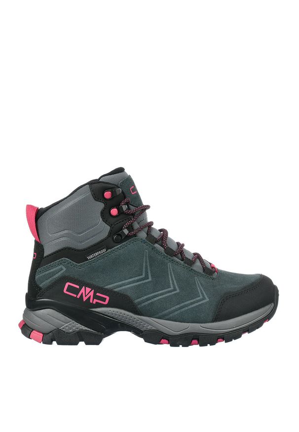 Buty trekkingowe damskie CMP MELNICK MID zamszowe wodoodporne. Kolor: czarny, zielony, wielokolorowy. Materiał: zamsz
