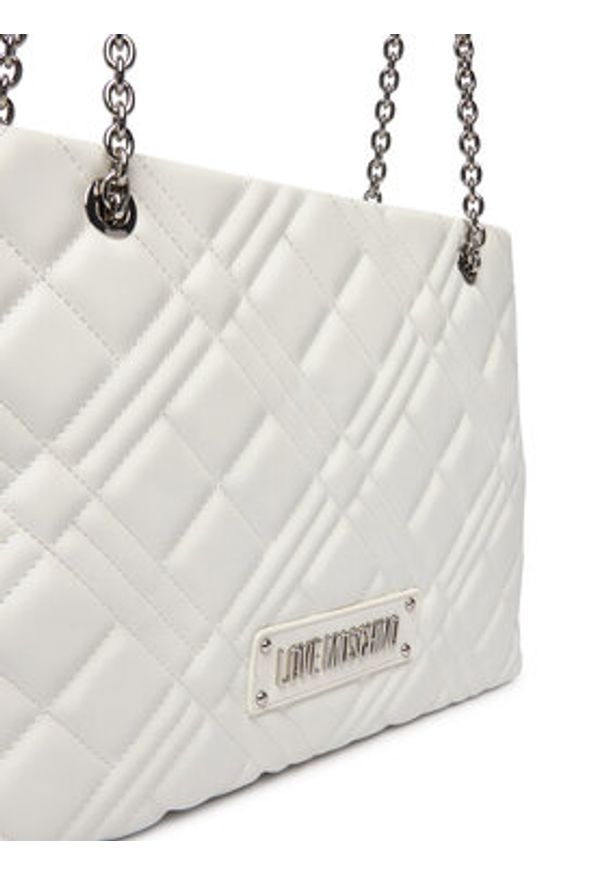 Love Moschino - LOVE MOSCHINO Torebka JC4145PP0MLA0100 Biały. Kolor: biały. Materiał: skórzane
