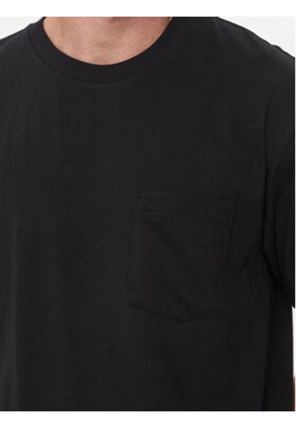 GAP - Gap T-Shirt 507947-08 Czarny Regular Fit. Kolor: czarny. Materiał: bawełna, syntetyk