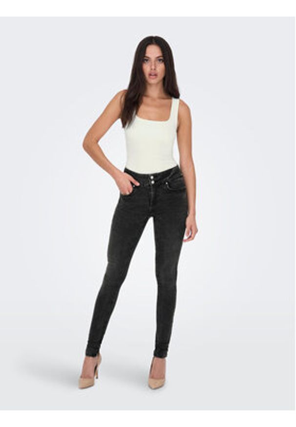 only - ONLY Top Lea 15278090 Biały Regular Fit. Kolor: biały. Materiał: syntetyk
