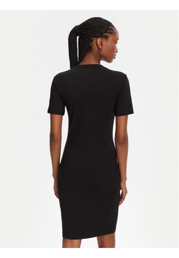 Versace Jeans Couture Sukienka codzienna 78HAOC06 Czarny Slim Fit. Okazja: na co dzień. Kolor: czarny. Materiał: bawełna. Typ sukienki: proste. Styl: casual