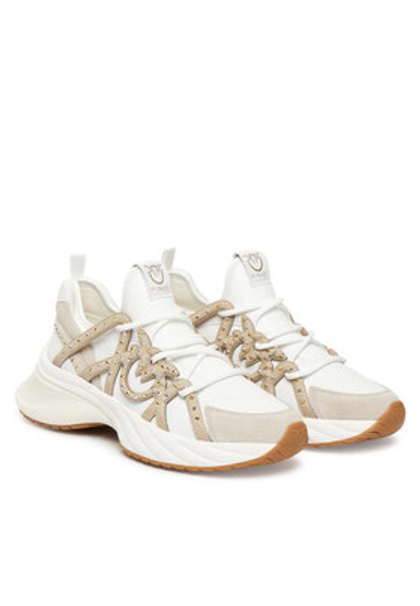 Pinko - PINKO Sneakersy Ariel 28 SS0095E031 Biały. Kolor: biały. Materiał: skóra