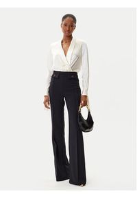 Elisabetta Franchi Body CB-007-57E2-V490 Beżowy Regular Fit. Kolor: beżowy. Materiał: jedwab