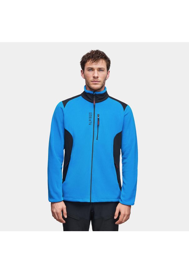 Bluza polarowa turystyczna męska Alpinus Caen II 100. Kolor: niebieski. Materiał: polar. Sport: turystyka piesza