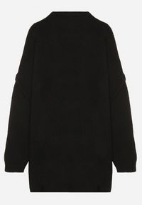 Born2be - Czarny Sweter z Wiskozą i Wełną o Kroju Nietoperza Fedella. Okazja: na co dzień. Kolor: czarny. Materiał: wełna, wiskoza. Styl: casual, elegancki #3