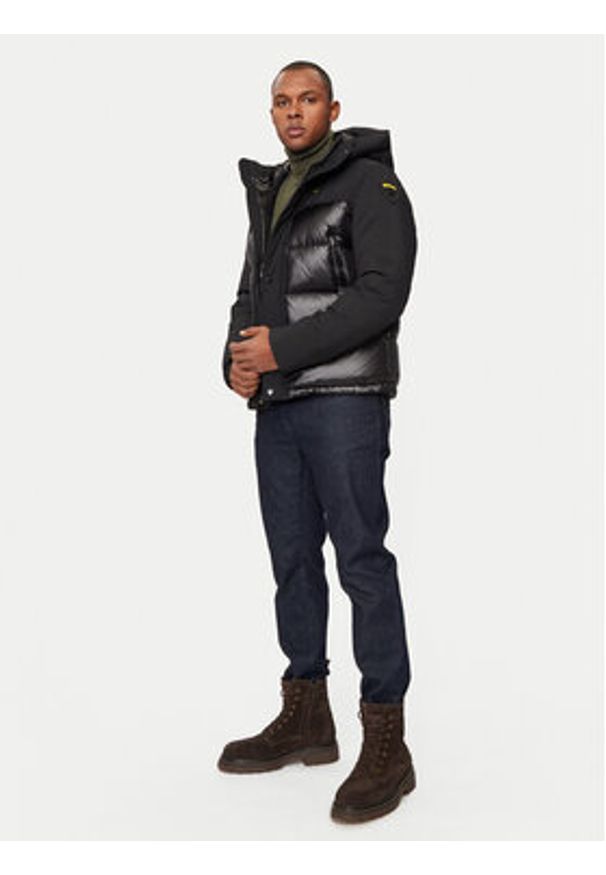 Blauer Kurtka puchowa 24WBLUC03096 Czarny Regular Fit. Kolor: czarny. Materiał: syntetyk