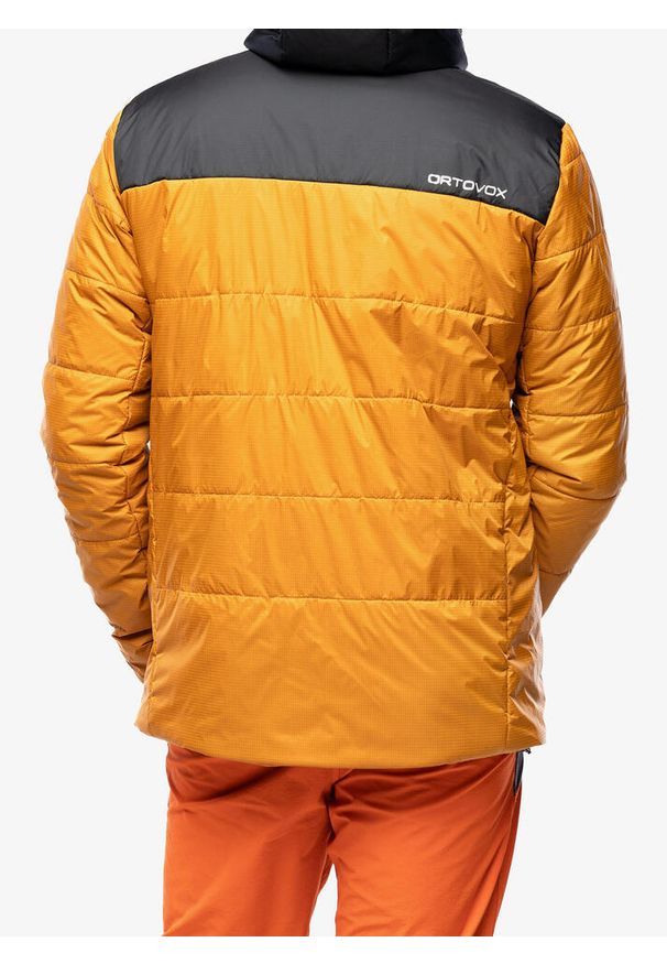 ORTOVOX - Kurtka narciarska męska Ortovox Swisswool Zinal Jacket. Kolor: pomarańczowy. Sport: narciarstwo