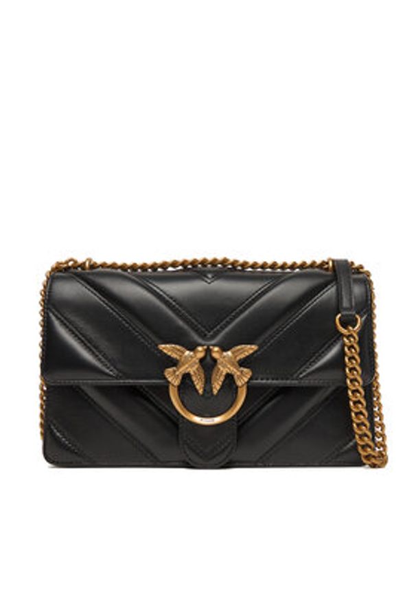 Pinko - PINKO Torebka Love One Classic Light Dc Al 25-26 PLTT 104549 A2OS Czarny. Kolor: czarny. Materiał: skórzane