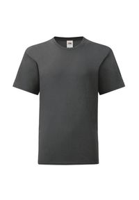 FRUIT OF THE LOOM - Koszulka Dziecięca Iconic 150 Plain T-shirt. Kolor: szary