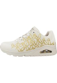 skechers - Tenisówki Skechers Model Uno - Golden Heart Kolor Biały. Kolor: biały. Materiał: materiał, syntetyk. Szerokość cholewki: normalna. Sport: turystyka piesza