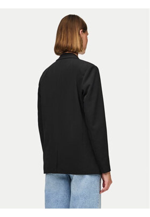 Pieces Marynarka Bozzy 17144884 Czarny Regular Fit. Kolor: czarny. Materiał: syntetyk