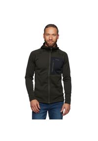 Bluza polarowa męska Black Diamond Factor Hoody. Kolor: zielony. Materiał: polar. Styl: sportowy. Sport: turystyka piesza