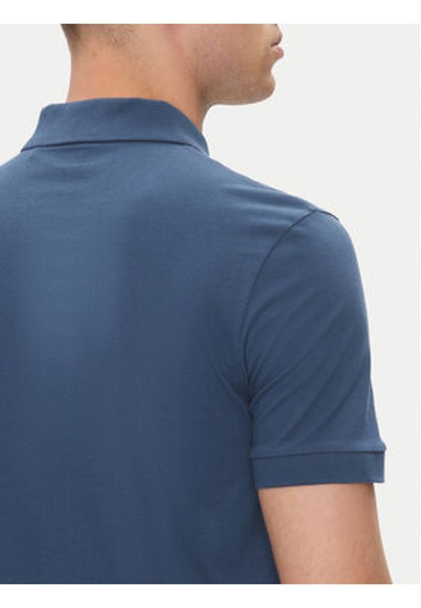 BOSS Polo Passenger 50507803 Niebieski Slim Fit. Typ kołnierza: polo. Kolor: niebieski. Materiał: bawełna