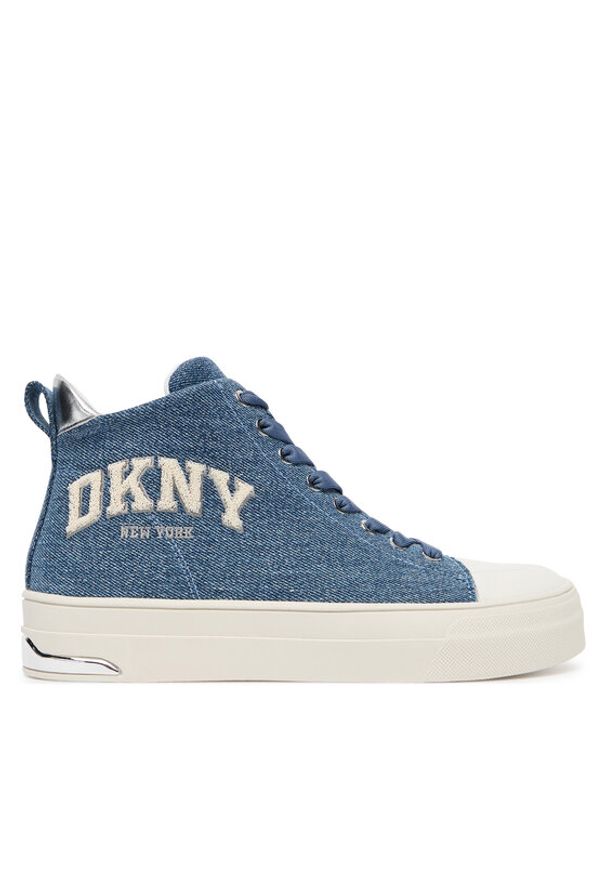 DKNY Trampki Yaser K3566923 Granatowy. Kolor: niebieski. Materiał: materiał