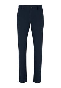 BOSS - Boss Spodnie materiałowe 50487561 Granatowy Slim Fit. Kolor: niebieski. Materiał: materiał #2