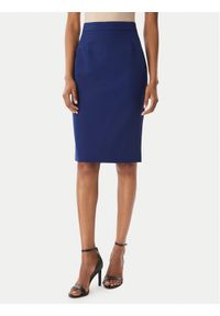 Maryley Spódnica mini 26EB710/43FR Granatowy Regular Fit. Kolor: niebieski. Materiał: syntetyk #1