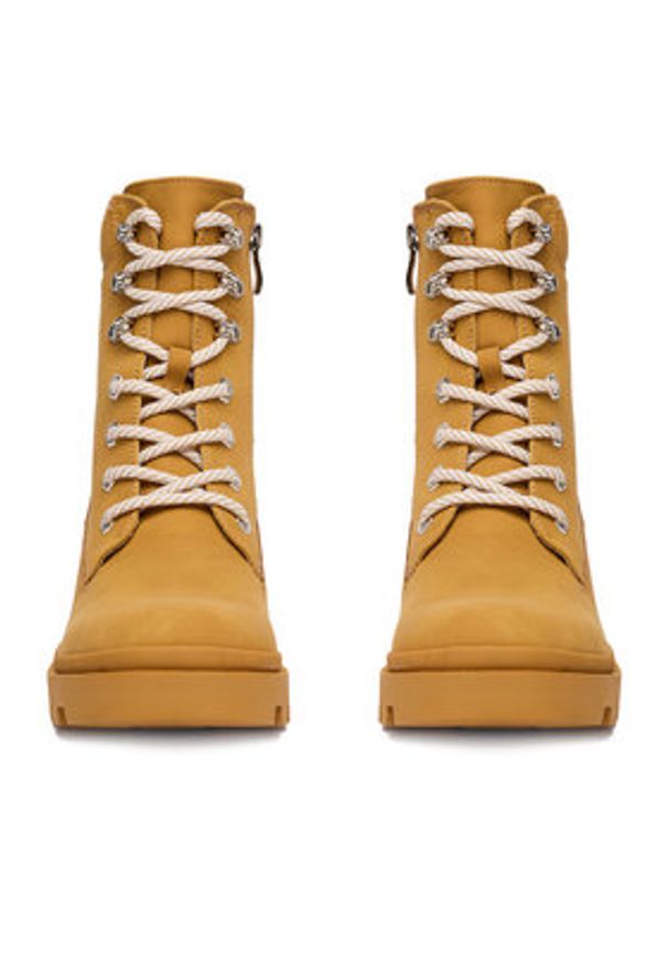 DeeZee Trzewiki 23880A-2-CAMEL PU Brązowy. Kolor: brązowy. Materiał: materiał