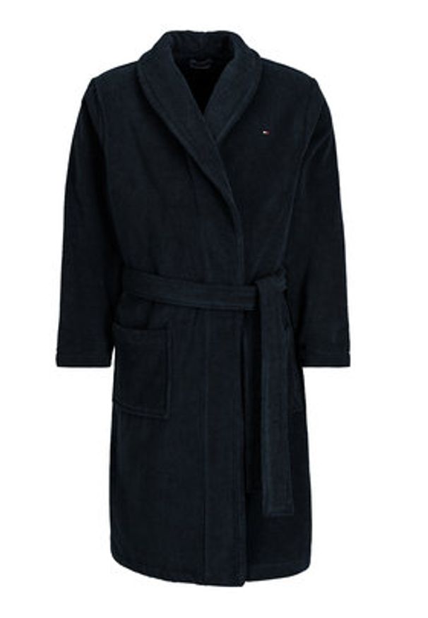 TOMMY HILFIGER - Tommy Hilfiger Szlafrok Icon Bathrobe 2S87905539 Granatowy. Kolor: niebieski. Materiał: bawełna