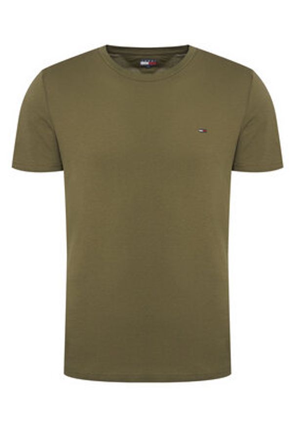 Tommy Jeans T-Shirt DM0DM21579 Kolorowy Regular Fit. Materiał: bawełna. Wzór: kolorowy