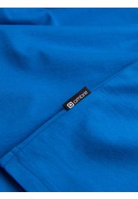 Ombre Clothing - Męski longsleeve BASIC z okrągłym dekoltem - niebieski V9 OM-LSBL-0106 - XXL. Kolor: niebieski. Materiał: materiał, bawełna. Długość rękawa: długi rękaw. Wzór: jednolity, gładki. Styl: klasyczny #5