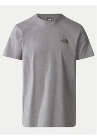 The North Face T-Shirt Simple Dome NF0A87NG Szary Regular Fit. Kolor: szary. Materiał: syntetyk, bawełna #5