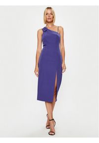 Rinascimento Sukienka koktajlowa CFC0115241003 Fioletowy Regular Fit. Kolor: fioletowy. Materiał: syntetyk. Styl: wizytowy #1