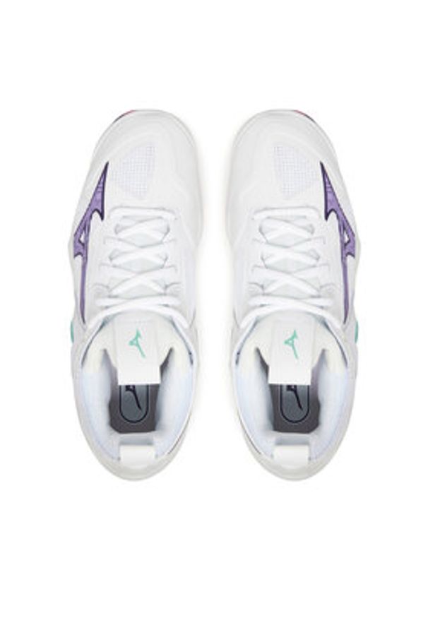 Mizuno Buty halowe Wave Momentum 3 V1GC2312 Biały. Kolor: biały. Materiał: materiał. Model: Mizuno Wave