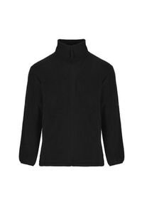 ROLY - Męska Bluza Polarowa. Kolor: czarny. Materiał: polar. Sezon: zima. Styl: sportowy