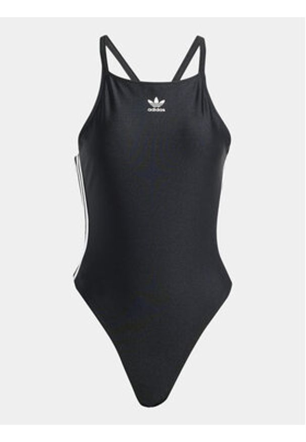 Adidas - adidas Body 3-Stripes IU2430 Czarny Slim Fit. Kolor: czarny. Materiał: syntetyk