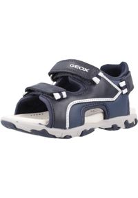Geox - Sandały GEOX B SANDAL FLAFFEE BOY Niebieski. Kolor: niebieski. Materiał: tkanina, skóra. Sezon: lato