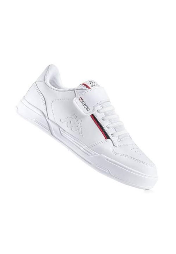 Buty do chodzenia dla dzieci Kappa Marabu II. Zapięcie: rzepy. Kolor: czerwony, biały, wielokolorowy. Materiał: tkanina, materiał, syntetyk. Szerokość cholewki: normalna. Sport: turystyka piesza