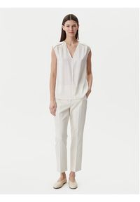 BOSS Bluzka Binadi 50540616 Biały Relaxed Fit. Kolor: biały. Materiał: jedwab #2