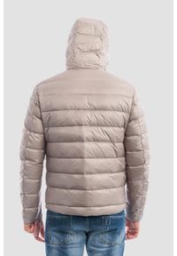 Blauer USA - BLAUER Szara kurtka męska Acton Short Jackets. Typ kołnierza: bez kaptura. Kolor: szary. Materiał: poliamid