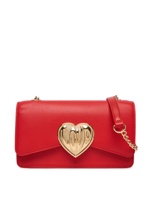Love Moschino - LOVE MOSCHINO Torebka JC4147PP1OL1650A Czerwony. Kolor: czerwony. Materiał: skórzane