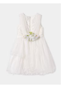 Abel & Lula Sukienka elegancka 5035 Biały Regular Fit. Kolor: biały. Materiał: syntetyk. Styl: elegancki #5